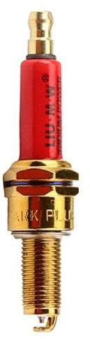 GOLD SPARK PLUG CR8E HIGH PERFORMANCE RED CERAMIC INSULATOR