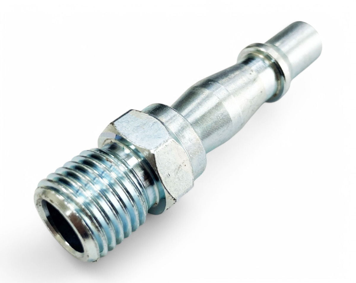 AIR FITTING 1/4" BSP MALE NICKEL PLATED CARBON STEEL - TOOLZONE KDPAT041