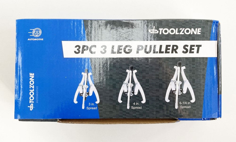 3 LEG PULLER SET 3pc 3" 4" 6" - TOOLZONE KDPAU172