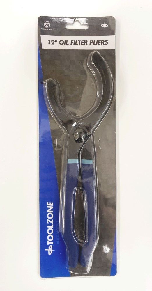 OIL FILTER PLIERS 12" adjustable 60-115mm - TOOLZONE KDPAU204