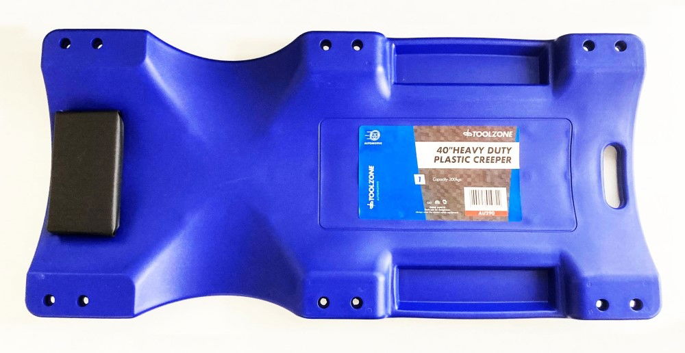 PLASTIC CREEPER 40" WITH PADDED HEADREST - TOOLZONE KDPAU290