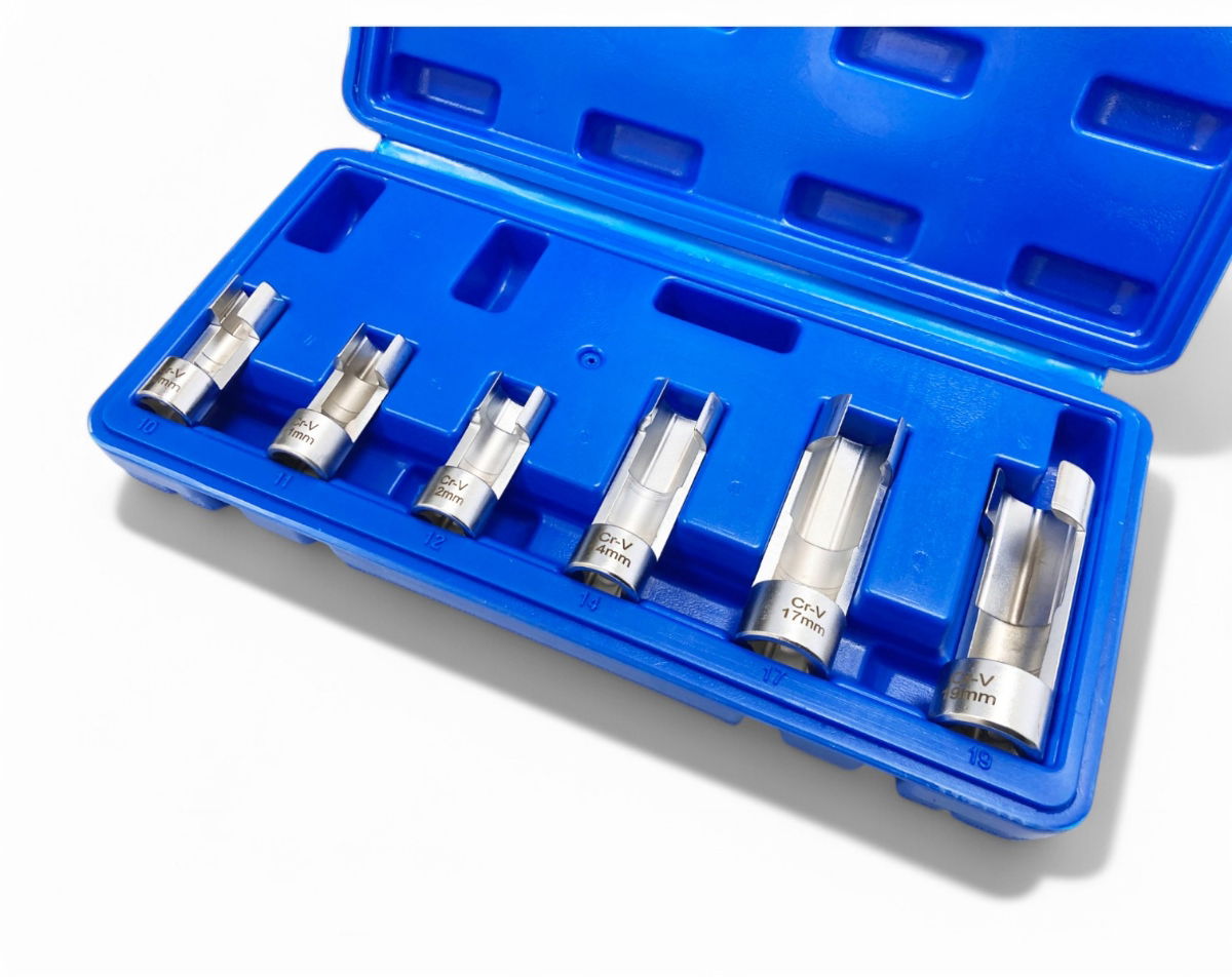 DIFFICULT ACCESS SOCKET SET 6pc 3/8" AND 1/2" DRIVE 10mm TO 19mm - TOOLZONE KDPAU385