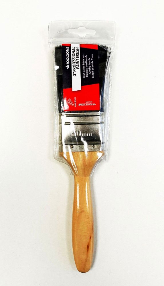 PAINT BRUSH 2" PROFESSIONAL WOODEN HANDLE - TOOLZONE KDPDC136