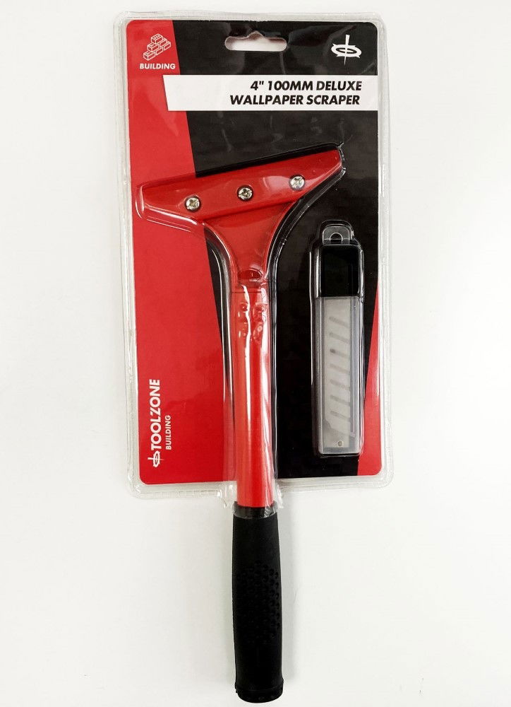 WALLPAPER SCRAPER 4" WITH 5 BLADES METAL BODY - TOOLZONE KDPDC185