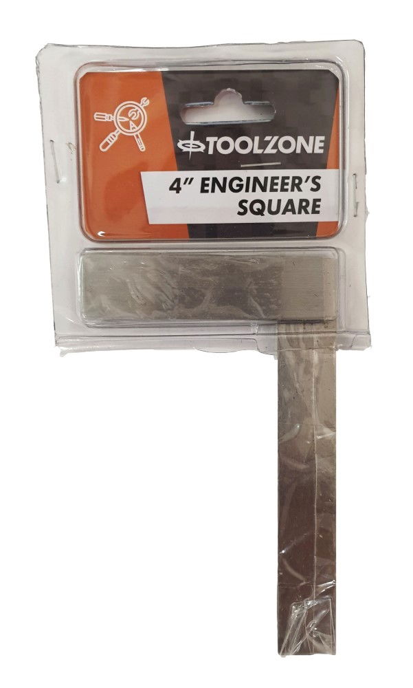 ENGINEERS SQUARE 100mm SOLID STEEL - TOOLZONE KDPMS071