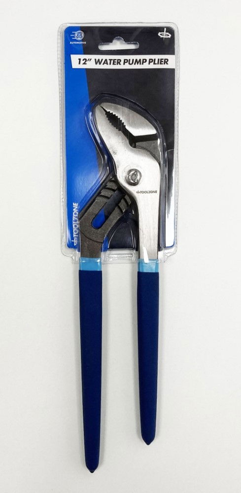 WATER PUMP PLIERS 12" SATIN FINISH GROOVE JOINT - TOOLZONE KDPPL161