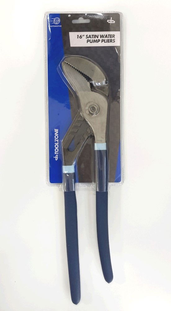 WATER PUMP PLIERS 16" SATIN FINISH GROOVE JOINT - TOOLZONE KDPPL162