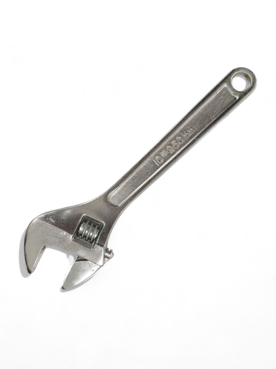 ADJUSTABLE SPANNER 10" MAX JAW 29mm DROP FORGED CHROME PLATED - TOOLZONE KDPSP044