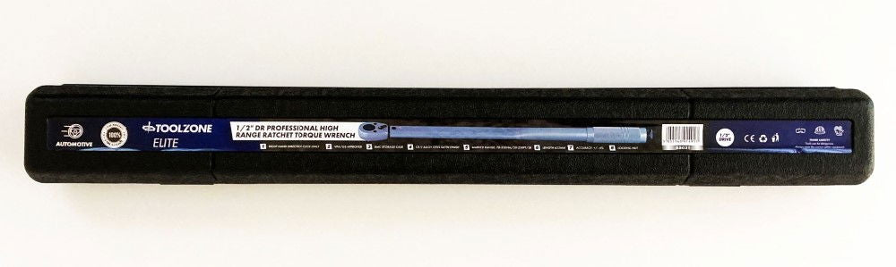 TORQUE WRENCH 1/2" DRIVE 70-350nm CALIBRATION CERTIFICATE LOCKING NUT - TOOLZONE KDPSS031