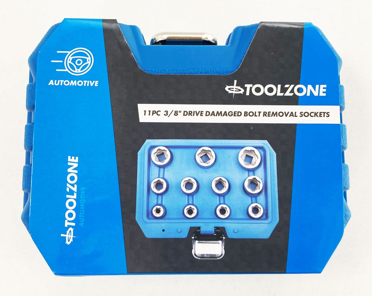 TWIST SOCKET SET 3/8" DRIVE 11 PIECES 9-19mm CHROME MOLYBDENUM - TOOLZONE KDPSS209