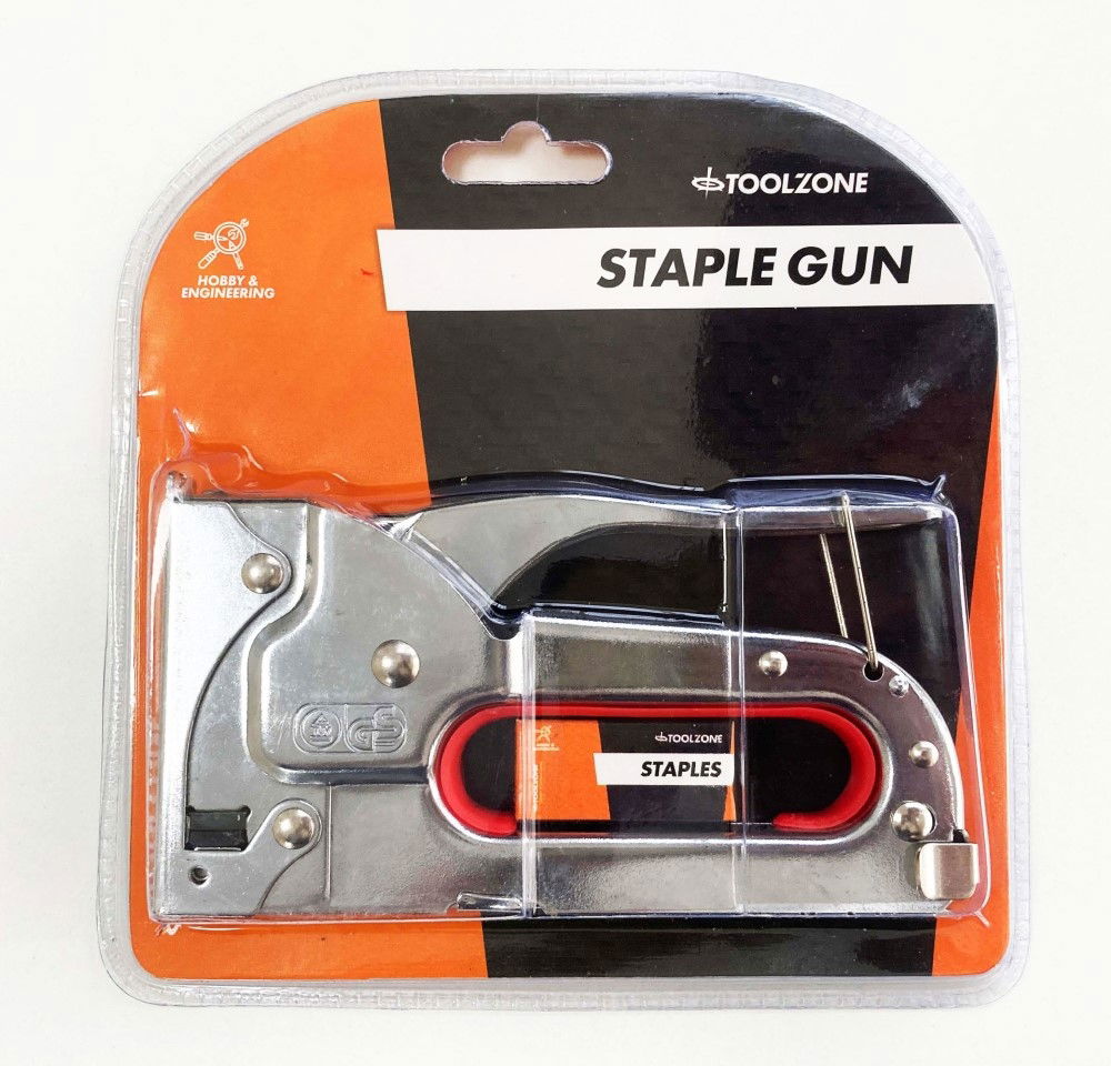 STAPLE GUN CHROME FOR JT21 6mm 8mm 10mm STAPLES - TOOLZONE KDPST002