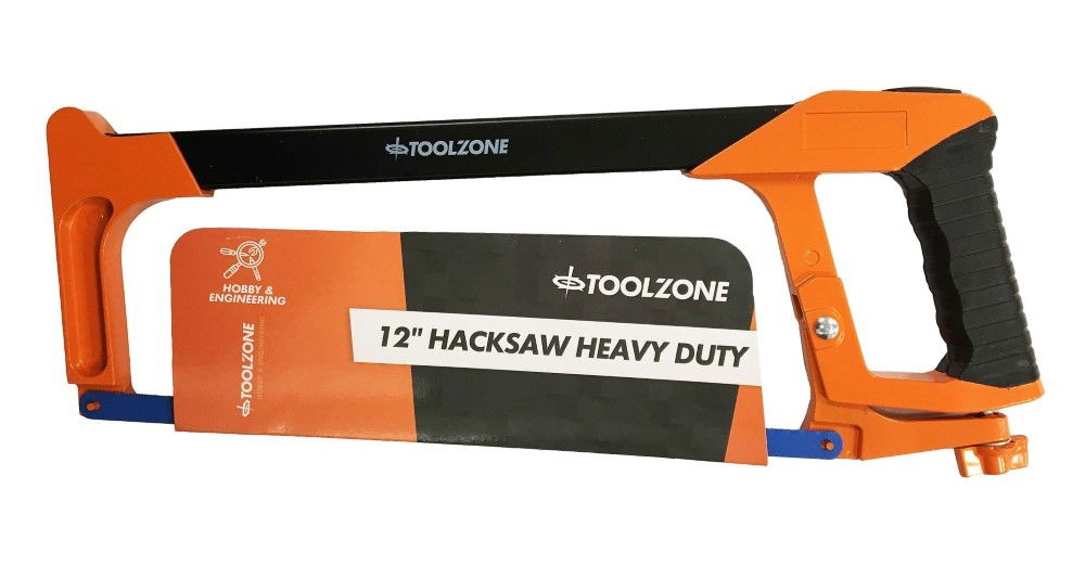 HACKSAW 12" HEAVY DUTY 24 TPI RUBBER GRIP - TOOLZONE KDPSW099