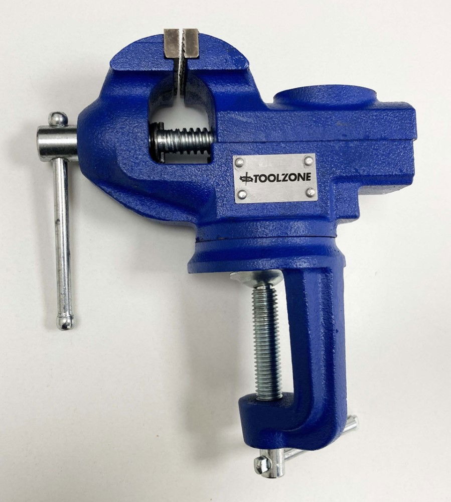 SWIVEL TABLE VICE 2" 50mm JAW WIDTH 60mm MAX OPENING - TOOLZONE KDPVC035