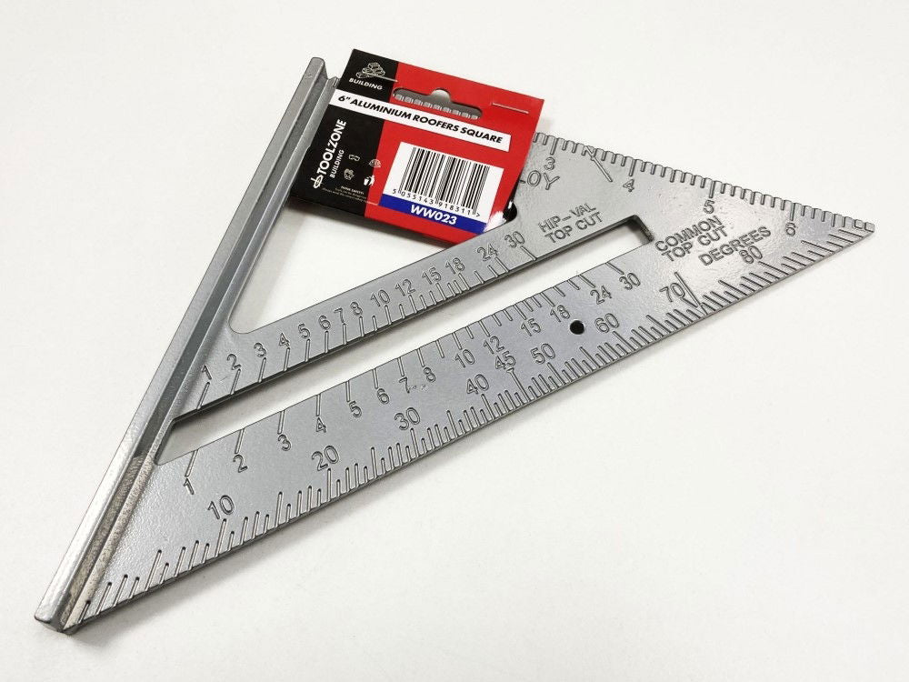 ROOFERS SQUARE ALUMINIUM 6" - TOOLZONE KDPWW023