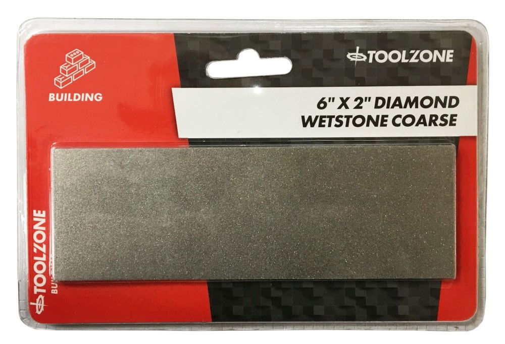 DIAMOND COATED WETSTONE COARSE PRO 6" x 2" 300 GRIT - TOOLZONE KDPWW174