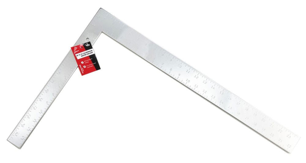 RAFTER SQUARE ALUMINIUM 24" x 16" 5mm THICK - TOOLZONE KDPWW204