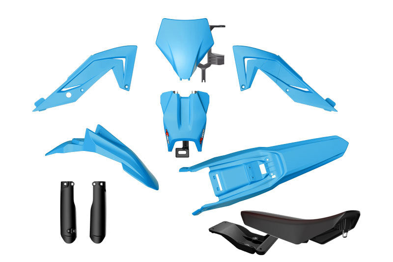 PLASTIC KIT 6PC TALARIA STING 4000 2023-2024 R-TECH LIGHT BLUE R-KITTAL-AZ0-624