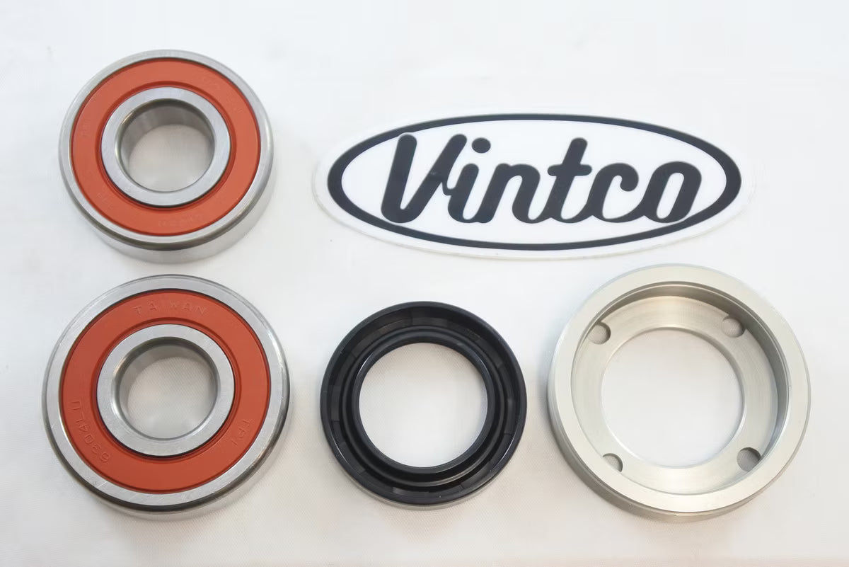 Vintco Rear Wheel Bearing Kit with Retainer for (1973-1976) Honda CR250
