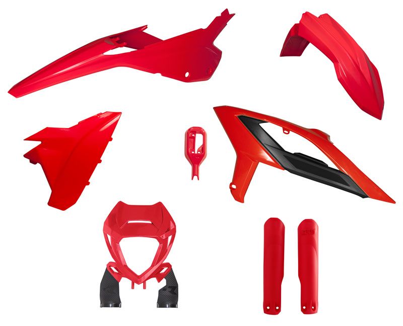 Beta RR 125 200 250 300 350 390 430 480 Plastic Kit / Body Set – Red – 2023–2024