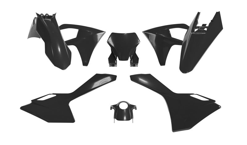 PLASTIC KIT/6 2024 GASGAS BLACK, RTECH R-KITGAS-NR0-623