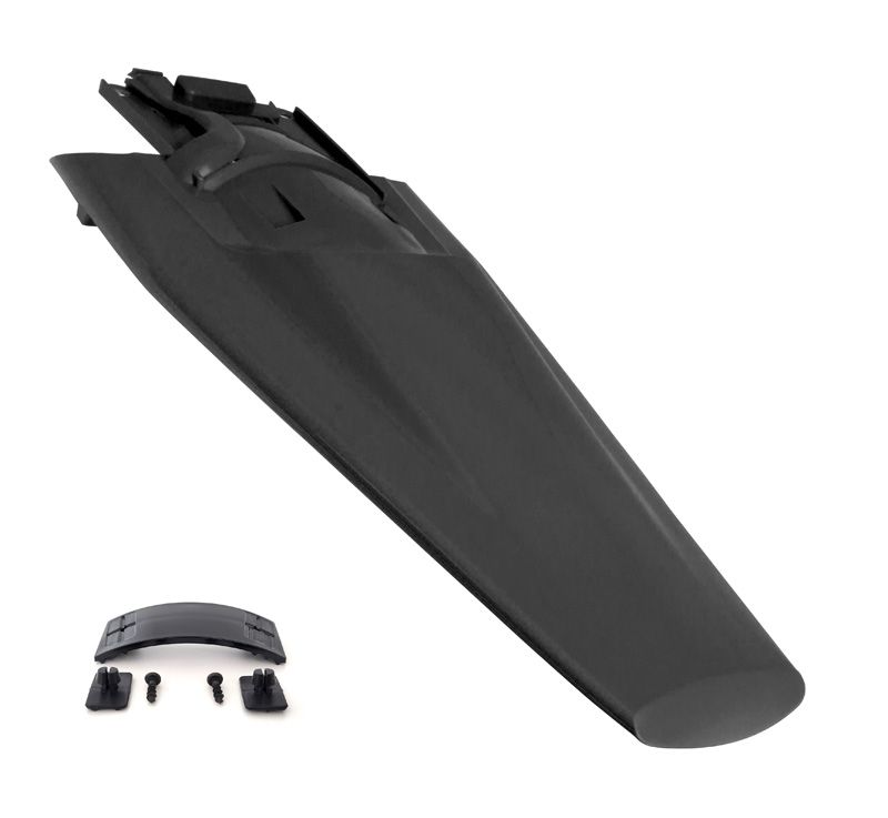 REAR FENDER 2023 TC/FC HUSKY BLACK, RTECH R-PPHSQNR0023