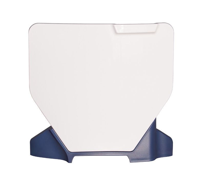 FRONT PLATE 2023 HUSKY TC/FC, WHITE/BLUE OEM 23, RTECH R-TBHSQBNBL23