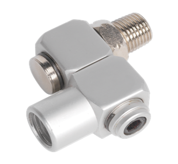 AIR LINE SWIVEL CONNECTOR 1/4", 1/4" BSPT MALE/FEMALE, SA902