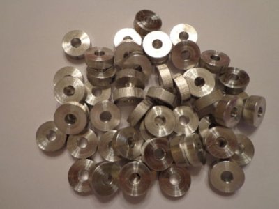 Round Spacer Washer Aluminum 1/4" ID x 3/4" OD x 1/8" Thick