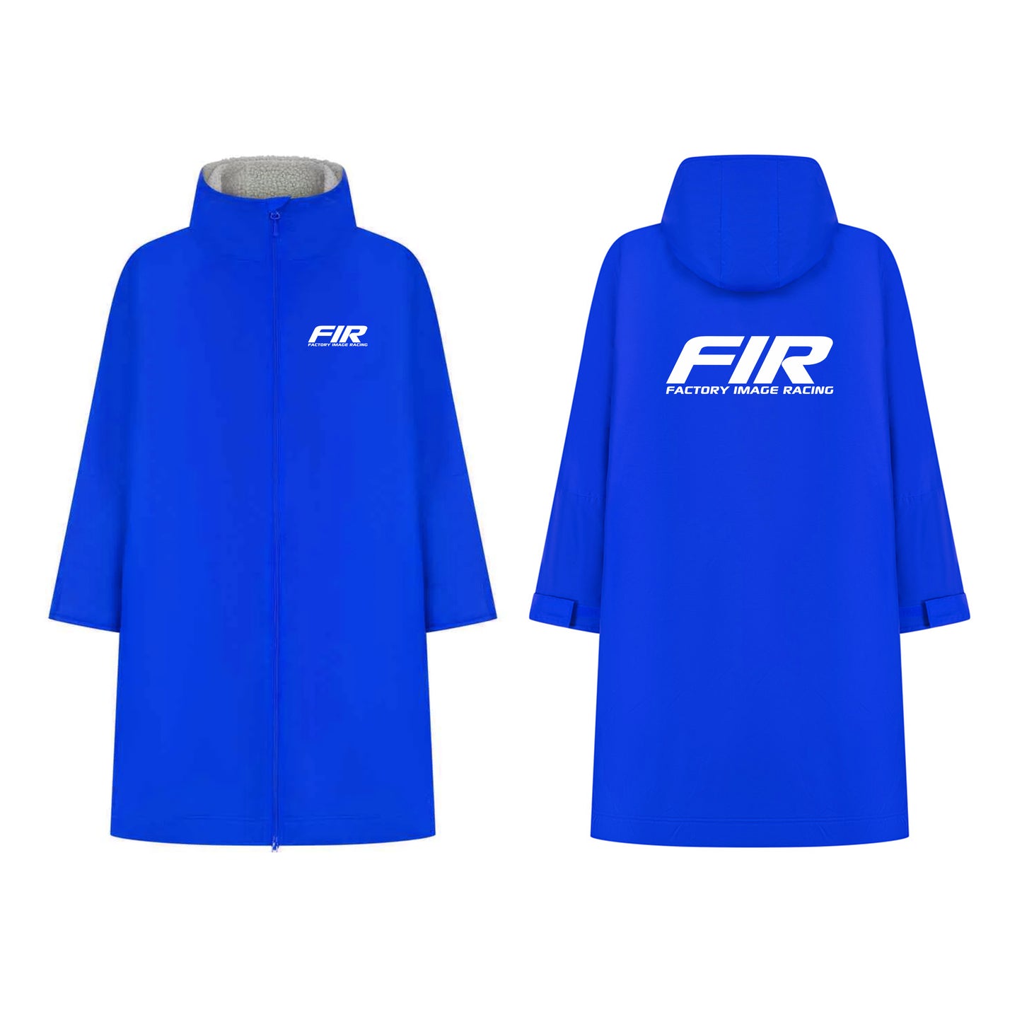 CHANGING DRY ROBE - FIR TEXT - BLUE - ADULT ONE SIZE