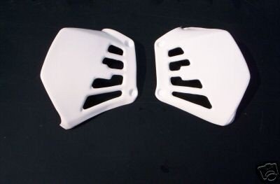 1981 Honda CR 125 Radiator Shrouds White