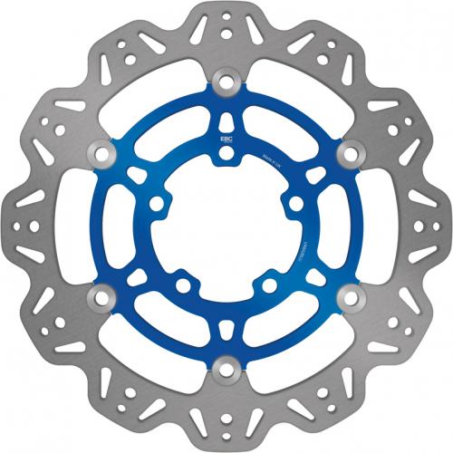 EBC BRAKE DISC VR842BLU VEE FLOATING DISC BLUE CENTRE