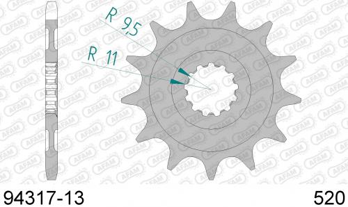 AFAM FRONT 13T, 520 AF19431713