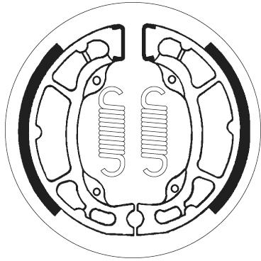 SBS 2087 BRAKE SHOES