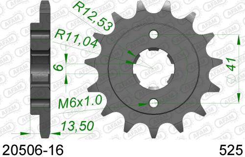 AFAM FRONT 16T, 525 AF12050616