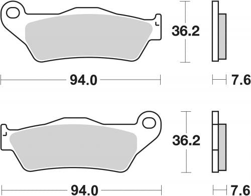 SBS 151CT BRAKE PADS ORGANIC