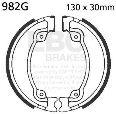 EBC 982G EBC BRAKE SHOES