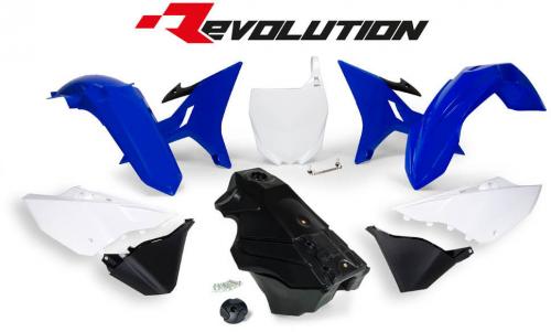 RTECH PLASTICS KIT REVOLUTION YAM BLUE/BLACK/WHITE