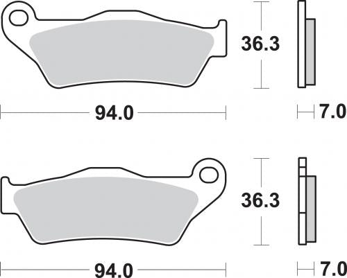 SBS 1003LS BRAKE PADS SINTER