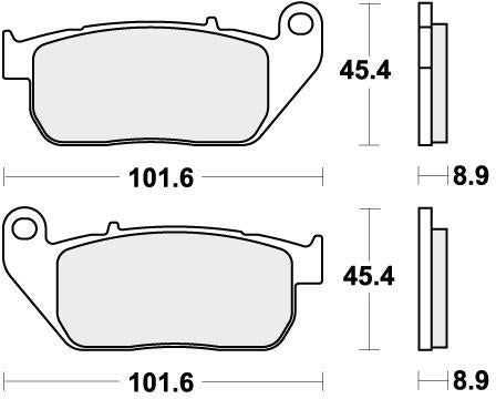 SBS 807H.HS BRAKE PADS SINTER