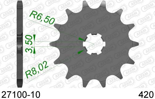 AFAM FRONT 10T, 420 AF12710010