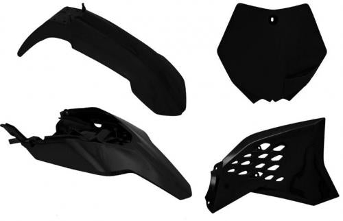 RTECH PLASTICS KIT 4 PCS KTM BLACK 563230408