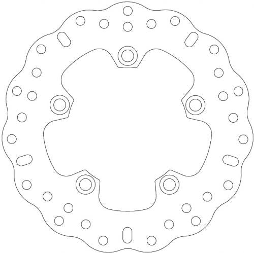 EBC BRAKE DISC MD2125C SOLID BIKE BRAKE WAVE DISC