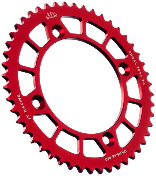JT SPROCKETS REAR RACELITE ALU 48T RED, 420