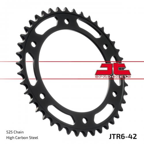 JT SPROCKETS REAR STEEL 42T, 525 8.5MM BOLTS