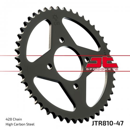 JT SPROCKETS REAR STEEL 47T, 428 JTR081047