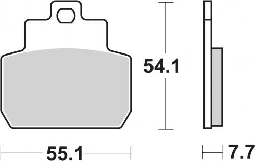 SBS 191CT BRAKE PADS ORGANIC