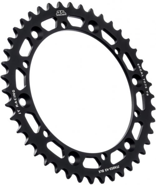 JT SPROCKETS REAR RACELITE ALU 43T BLACK, 520 JTA085343Z