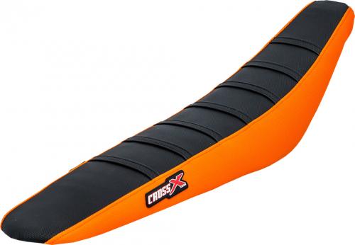 CROSS X SEAT COVER, BLACK/ORANGE/BLACK (STRIPES) M5183BOB