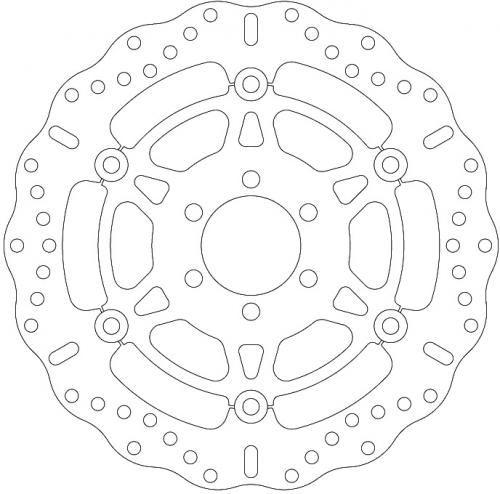 EBC BRAKE DISC MD864XC EBC CONTOUR STAINLESS STEEL BRAKE DISC