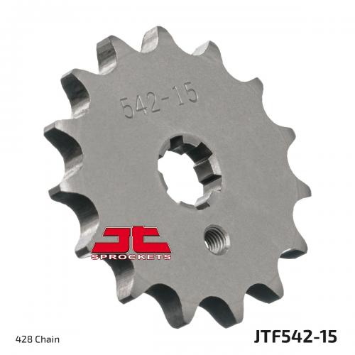 JT SPROCKETS FRONT STEEL 15T, 428 JTF054215